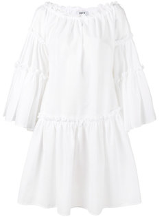 платье с длинными рукавами Seersucker MSGM