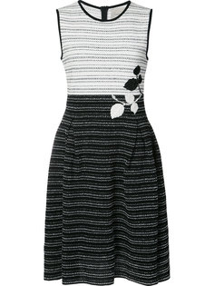 tweed colourblock knit dress Carolina Herrera