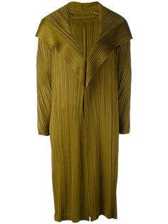 длинное плиссированное пальто Pleats Please By Issey Miyake