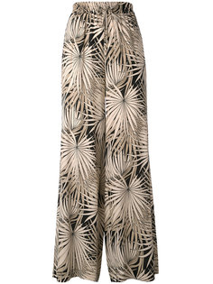 брюки с цветочным узором Max Mara Studio