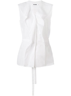 рубашка с оборками спереди Jil Sander