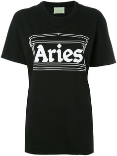 футболка с принтом-логотипом Aries