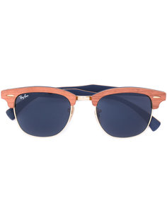 солнцезащитные очки Clubmaster Wood Ray-Ban