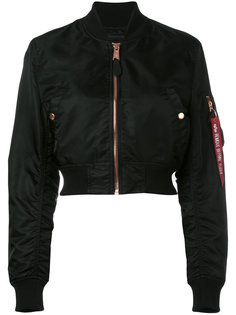 cropped bomber jacket Alpha Industries