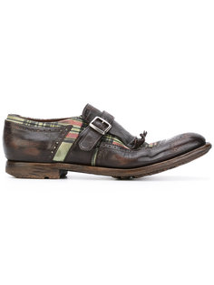 tartan monk shoes Churchs