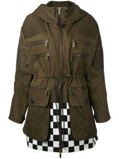 checkered detail parka Dsquared2