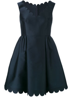 расклешенное платье с фигурной отделкой  Red Valentino