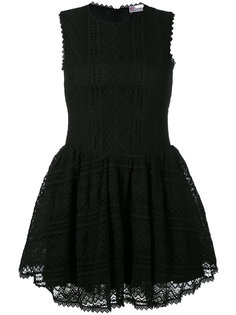 кружевное платье с расклешенной юбкой Red Valentino