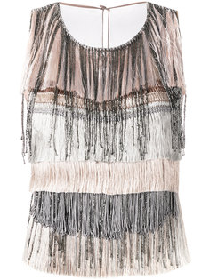 топ с бахромой Alberta Ferretti