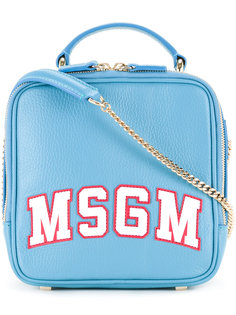 сумка через плечо с принтом логотипа MSGM