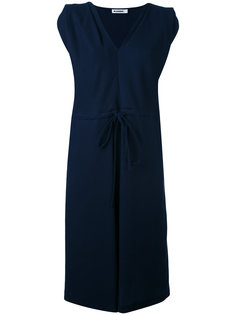 однотонное платье с запахом Jil Sander