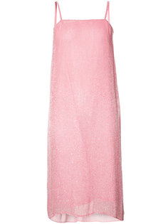 beaded chiffon slip dress Ashish