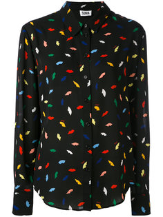 lip print blouse  Sonia By Sonia Rykiel