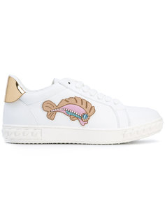 fish appliqué trainers Casadei