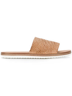 woven slider sandals Casadei