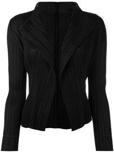pleated open front cardigan  Pleats Please By Issey Miyake