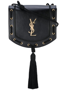 сумка через плечо с плетеной кисточкой Saint Laurent