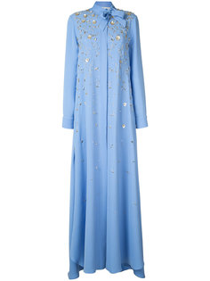 embroidered Georgette gown Carolina Herrera