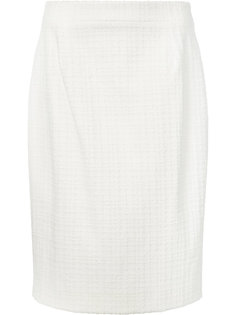 canvas pencil skirt Carolina Herrera