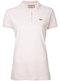 embroidered fox polo shirt Maison Kitsuné