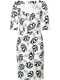 parasol print dress Carolina Herrera
