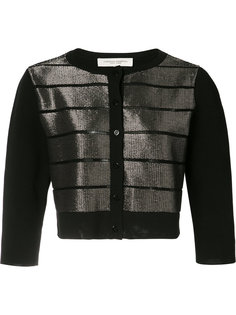 metallic striped cardigan Carolina Herrera
