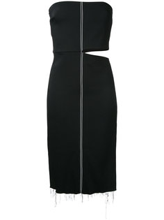 stretch crepe strapless dress Bassike
