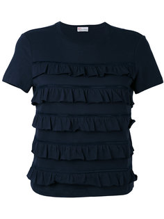 футболка с рюшами Red Valentino