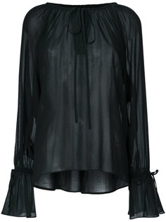 sheer peasant blouse  En Route