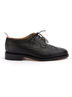 броги с зернистой фактурой Wingtip Flat Thom Browne