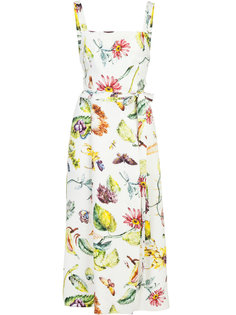printed belt dress  Adam Lippes