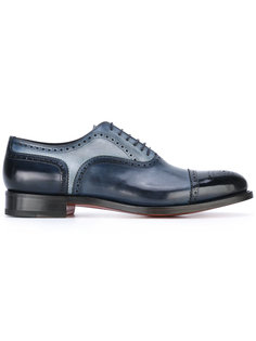 two-tone brogues Santoni