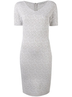 geometric pattern fitted dress D.Exterior