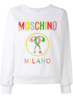 толстовка с принтом-логотипом Moschino