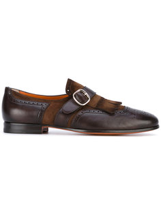 туфли-монки с бахромой Santoni