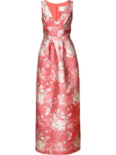 floral jacquard gown Carolina Herrera