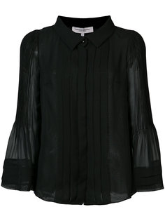 pleated chiffon blouse Carolina Herrera