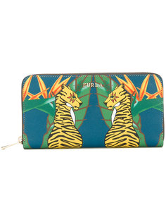 tiger print purse Furla