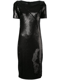 металлизированное платье-шифт Akris