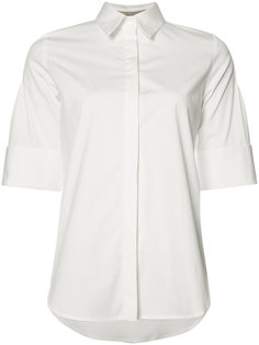 three quarter sleeve pintucked shirt Carolina Herrera