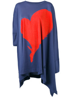асимметричная футболка с принтом сердца Vivienne Westwood Red Label