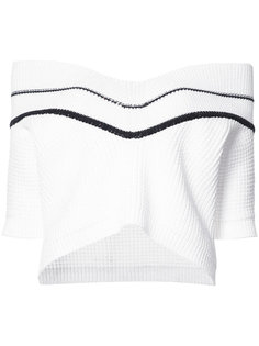 chunky knit off the shoulder jumper Carolina Herrera