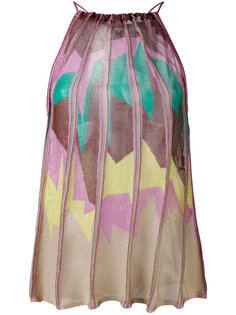 плиссированный топ с абстрактным принтом M Missoni