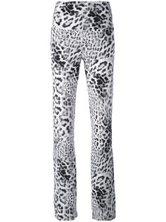 расклешенные брюки с леопардовым принтом Norma Kamali