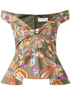 printed off-shoulder blouse Peter Pilotto