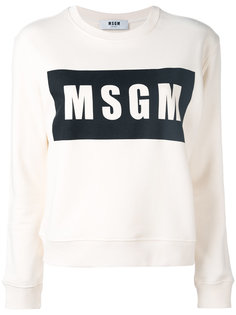 толстовка с принтом-логотипом MSGM