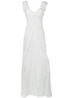 платье с вышивкой  Giambattista Valli