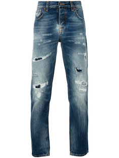 рваные джинсы Nudie Jeans Co