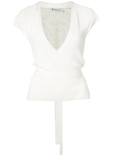 wrap style knit top T By Alexander Wang