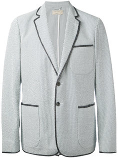 полосатый пиджак с накладными карманами Maison Kitsuné
